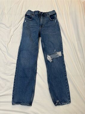 Dark / Medium Wash Abercrombie and fitch jeans 90s straight high rise